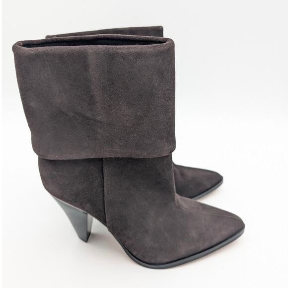 DKNY Padded Cerise Pointed Toe Block Heel Booties Women's Size US6M EU36B - Picture 3 of 10